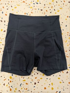 medium girlfriend collective Black High-Waist Performance Shorts